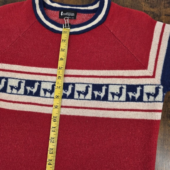 Cotopaxi‎ Sweater Cashllama Red Blue White Llama Unisex M(XL) W(XXL) Holiday - Picture 6 of 7